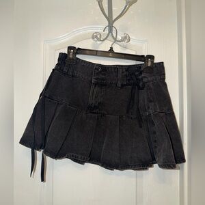 Social collision skirt size small faded black color